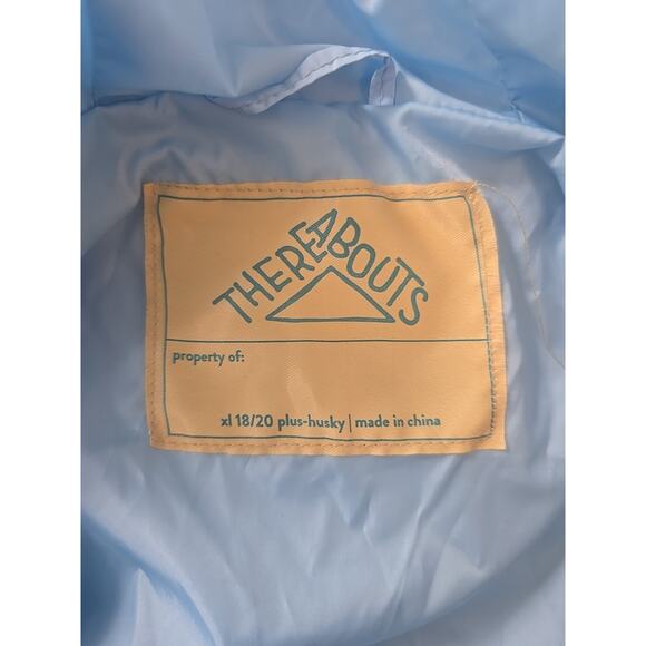 Thereabouts Puffer Jacket Coat Womens 2X 18 - 20 Sky Blue Winter Fall Ski Snow - Picture 8 of 8
